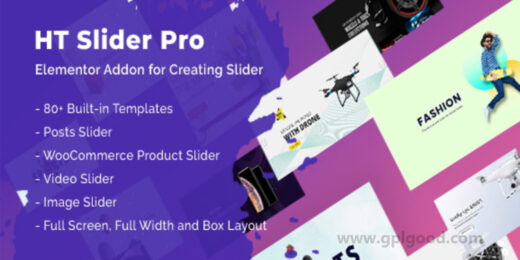 HT Slider Pro For Elementor WordPress Plugin