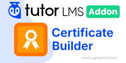 Tutor LMS Certificate Builder Addon WordPress Plugin