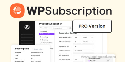 WPSubscription Pro WordPress Plugin