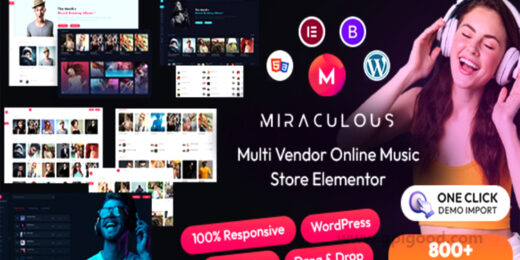Miraculous Multi Vendor Online Music Store WordPress Theme