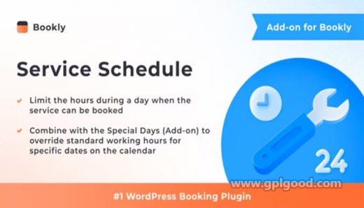 Bookly Service Schedule Add-on WordPress Plugin