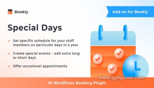 Bookly Special Days Add-on WordPress Plugin