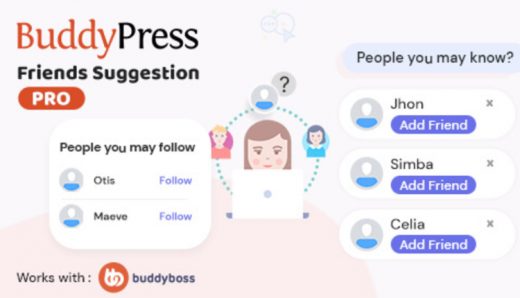 BuddyDev BuddyPress Friends Suggestions Pro WordPress Plugin