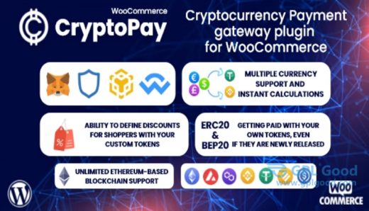 CryptoPay WooCommerce Cryptocurrency Gateway Plugin