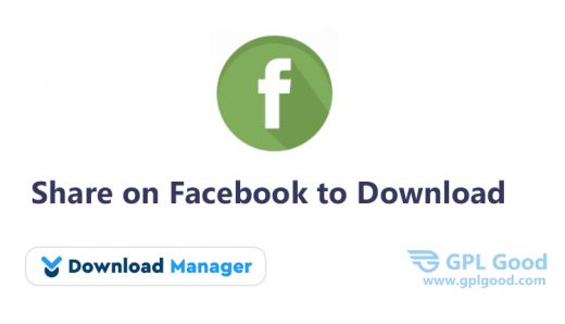 Download Manager Facebook Share Lock Addon WordPress Plugin