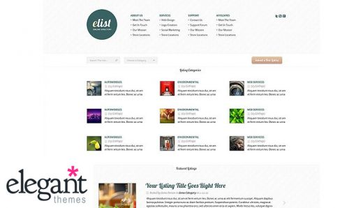 Elegant Themes - eList Premium WordPress Theme