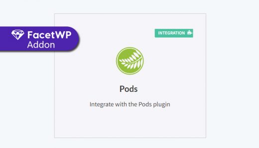 FacetWP - FacetWP Pods integration WordPress Plugin