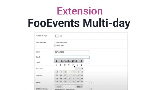 FooEvents Multi-Day Extension WordPress Plugin