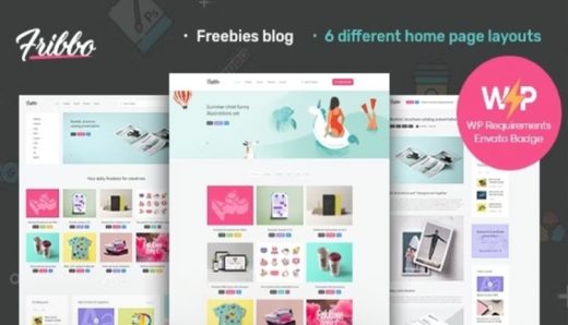 Fribbo Freebies Blog WordPress Theme by AncoraThemes