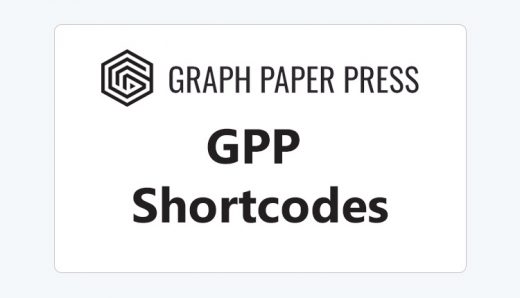Graph Paper Press - GPP Shortcodes WordPress Plugin