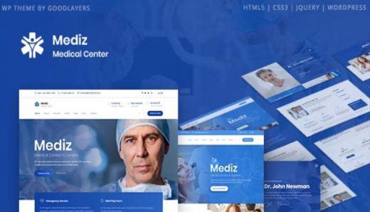 Mediz Medical WordPress Theme by GoodLayers