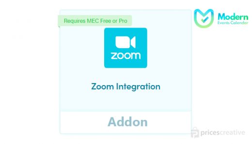 Modern Events Calender Zoom Integration for MEC WordPress Plugin