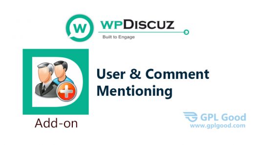 wpDiscuz - User & Comment Mentioning Addon WordPress Plugin